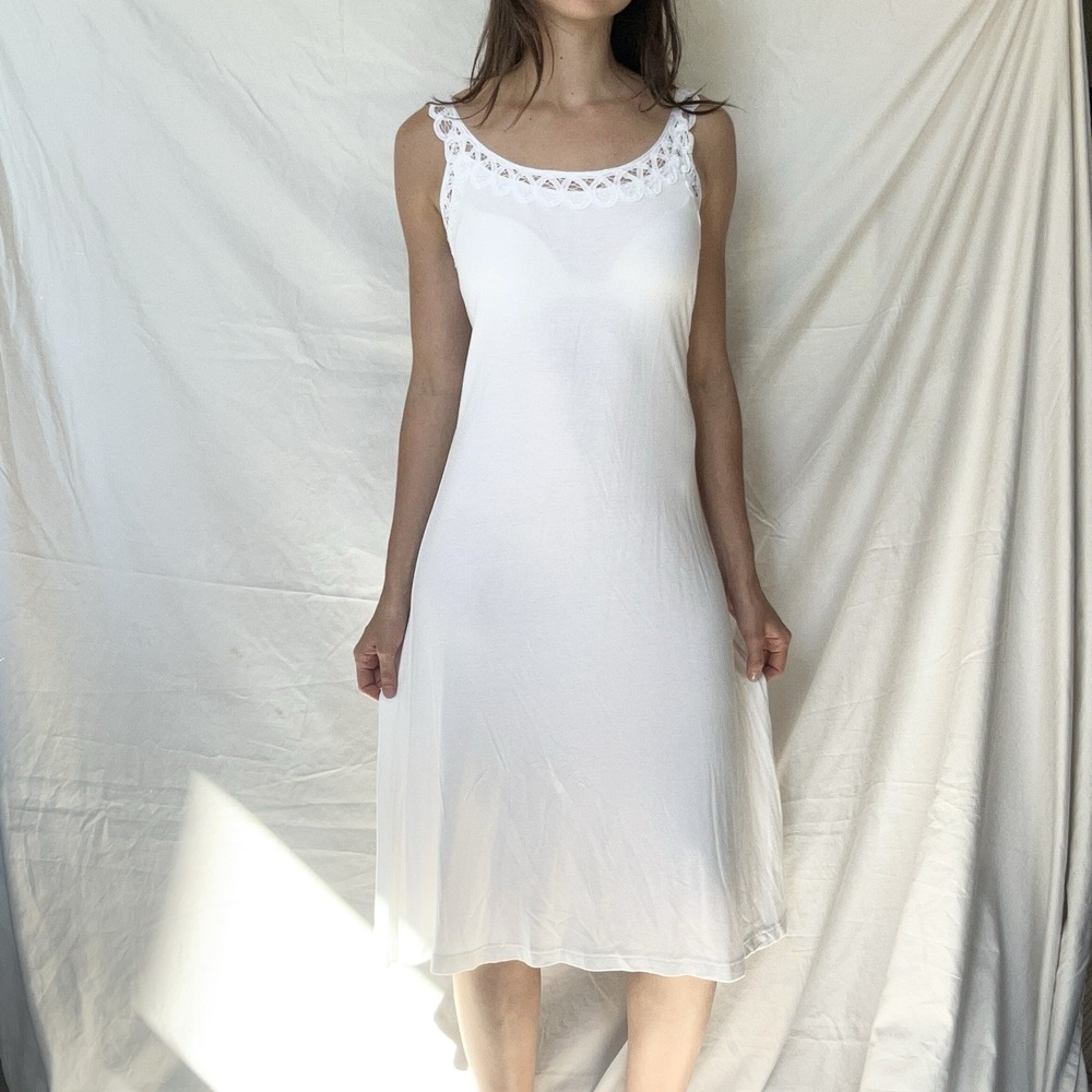 Vintage Spiegel Lace Trim Coverup Dress Y2K Feminine Romantic Coquette Fairy